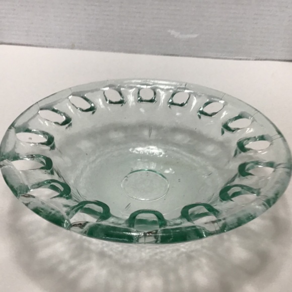 Vintage Reticulated Vidrios San Miguel Recycled Glass Bowl - Picture 4 of 8